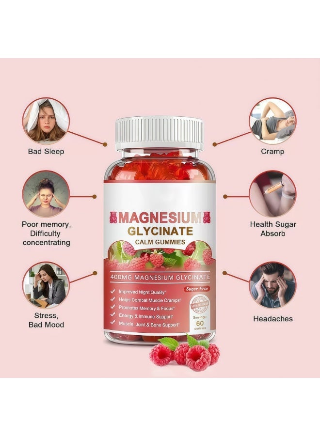 WelnessWays Magnesium Chelate Supplement 400 mg for each Cap with Organic Vegetables for Sleep, Calm, Anxiety, Muscle Cramp & Stress Relief – Gluten Free, Non GMO - 60 Gummies - Image 2