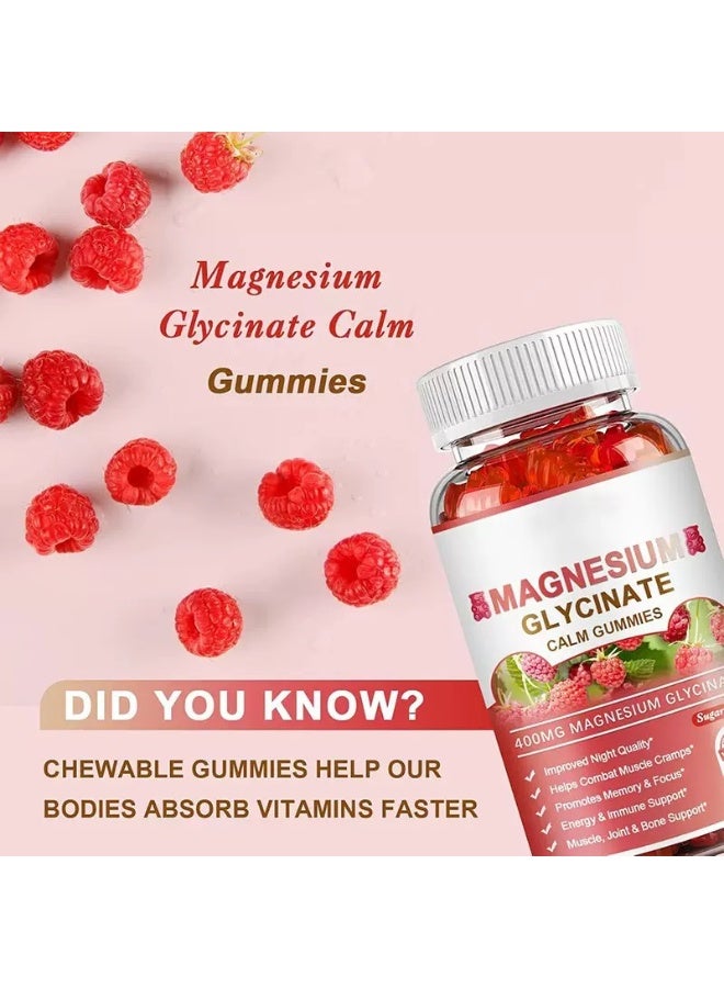 WelnessWays Magnesium Chelate Supplement 400 mg for each Cap with Organic Vegetables for Sleep, Calm, Anxiety, Muscle Cramp & Stress Relief – Gluten Free, Non GMO - 60 Gummies - Image 4