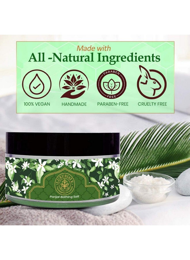 LUXURIATE 100% Natural and Mineral Rich Parijat Bath and Foot Spa Bathing Salt for Deep Cleansing And Relaxation,150 gm | Bath Salt - Image 4