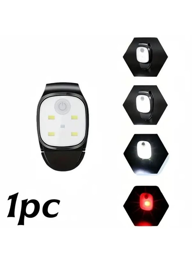 Rechargeable Clip On Flashlight Hands Free LED Work Light For Night Walking Camping Hiking - Image 1