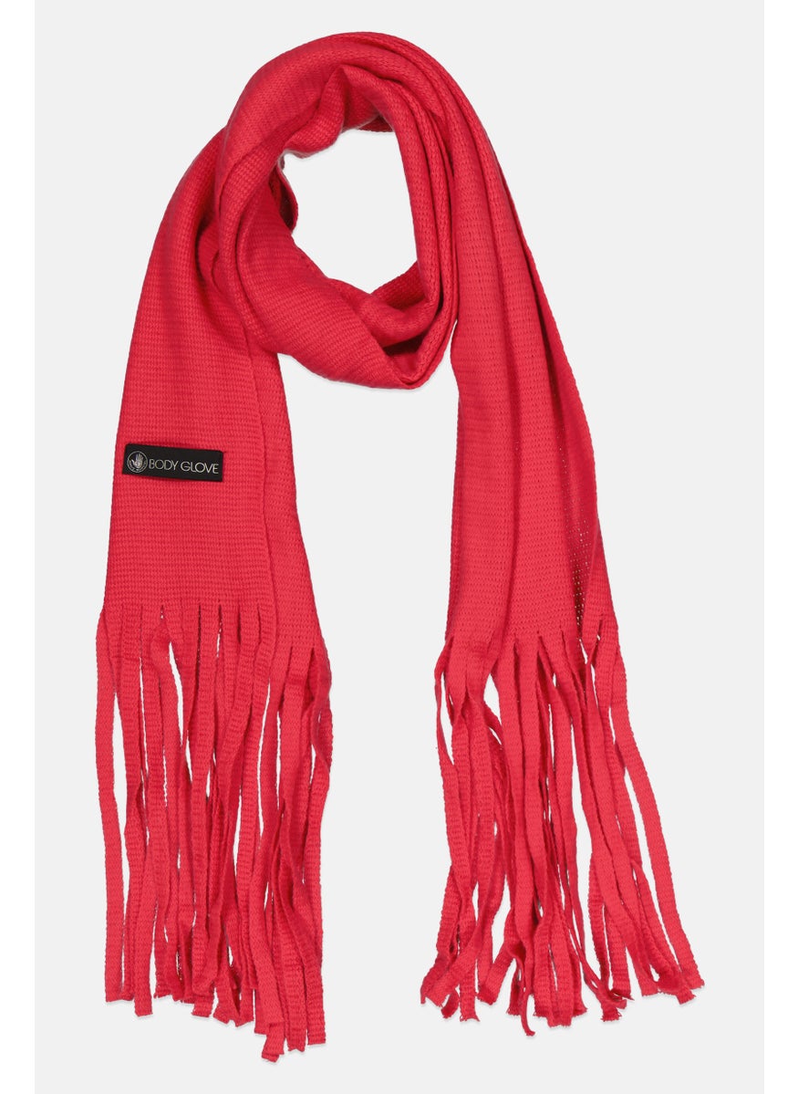 Body Glove Women Brand Logo Scarf 208 L x 38 H cm, Pink  - Image 1