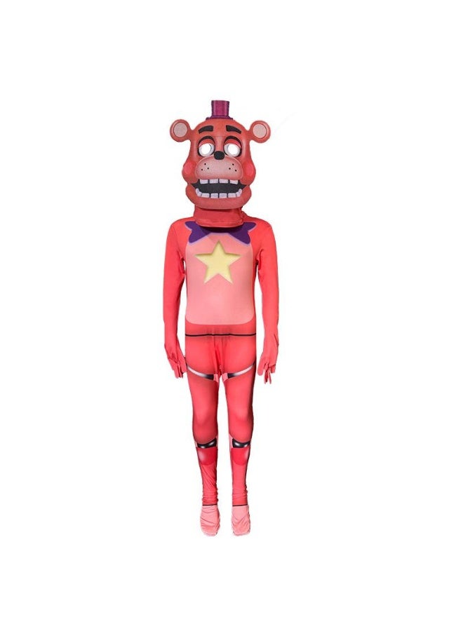 1 Set Party Cosplay Five Nights at Freddy's Glamrock Freddy Costume For Kids Adult With Masks - Image 1