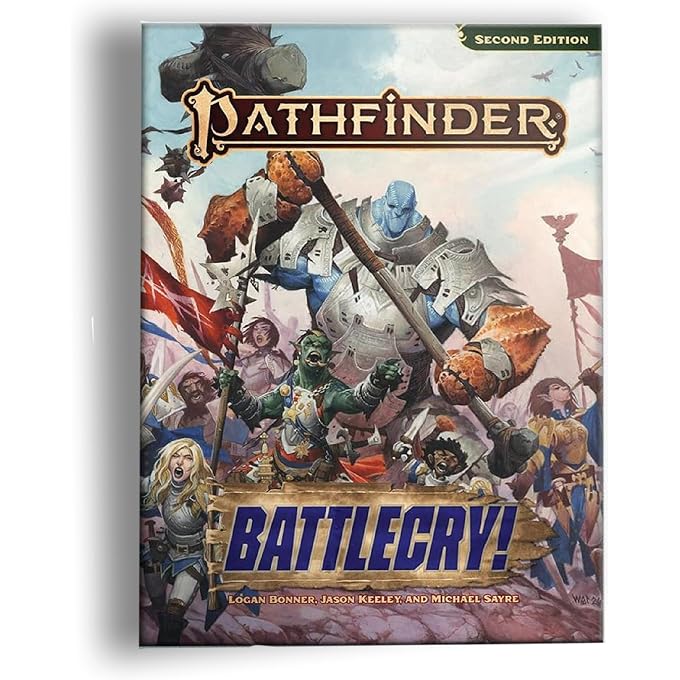Paizo Pathfinder Battlecry! Pocket Edition, 6.7" x 8.4" Softcover, 2 New Classes | Ages 16+, Tabletop RPG Rulebook, War & Combat, Second Edition Remaster, 224 Pages - Image 1
