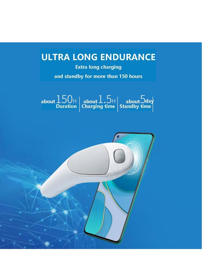 SYOSI Mobile Thumb Mouse, CMS01 Mobile Phone Thumb Mouse Smart Bluetooth Tablet PC Palm Lazy Mobile Phone Convenient Mouse, Send Message, Watch The News, Brush Short Video  - Image 3
