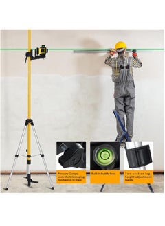 ELIKLIV ELIKLIV 11.8 Ft Telescoping Laser Level Pole with Tripod, 3.6 M Pole Stand for Level Tool, Multi-function Fine-tuning Bracket with 1/4” Thread & 5/8”Thread Adapter, Carry Bag Included  - Image 5