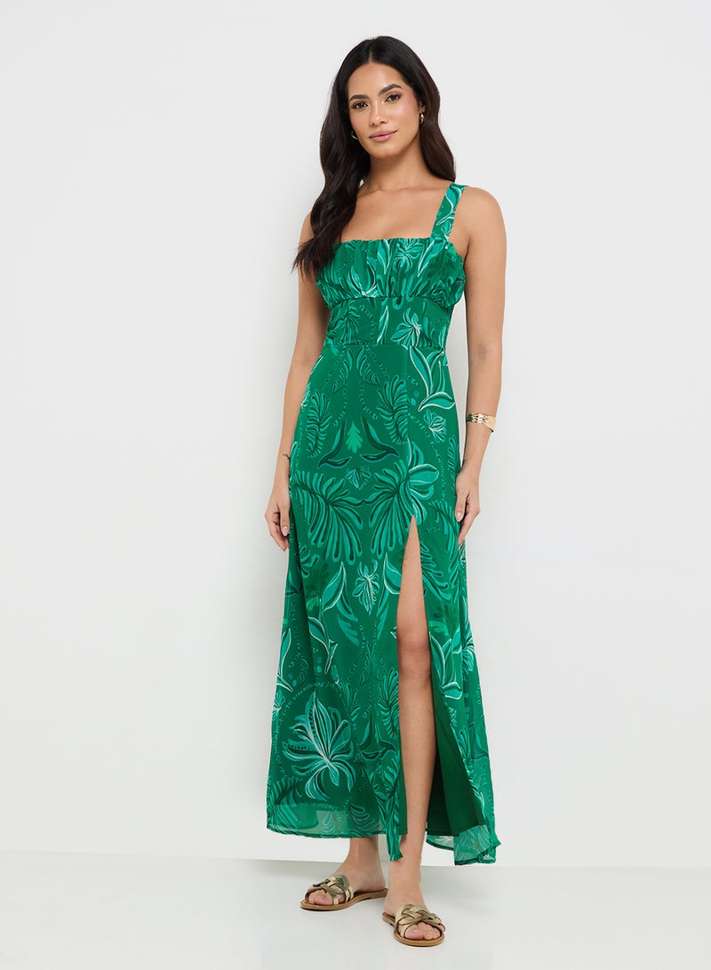 Hope & Ivy Floral Chiffon Dress - Image 1