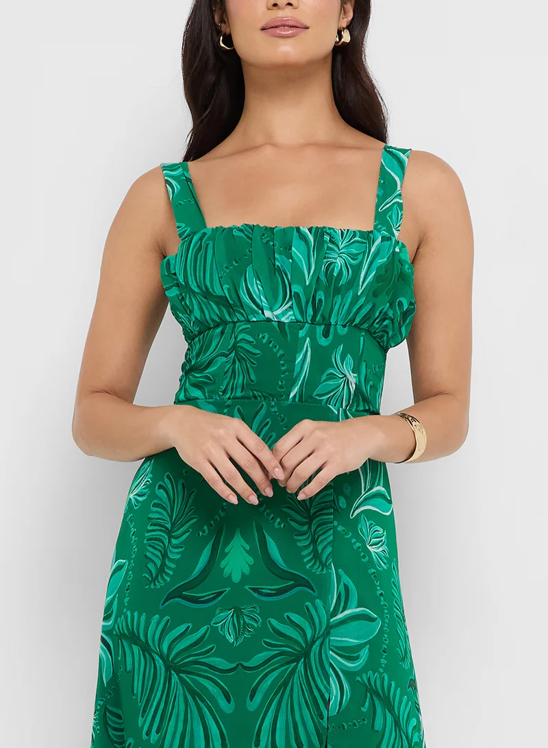 Hope & Ivy Floral Chiffon Dress