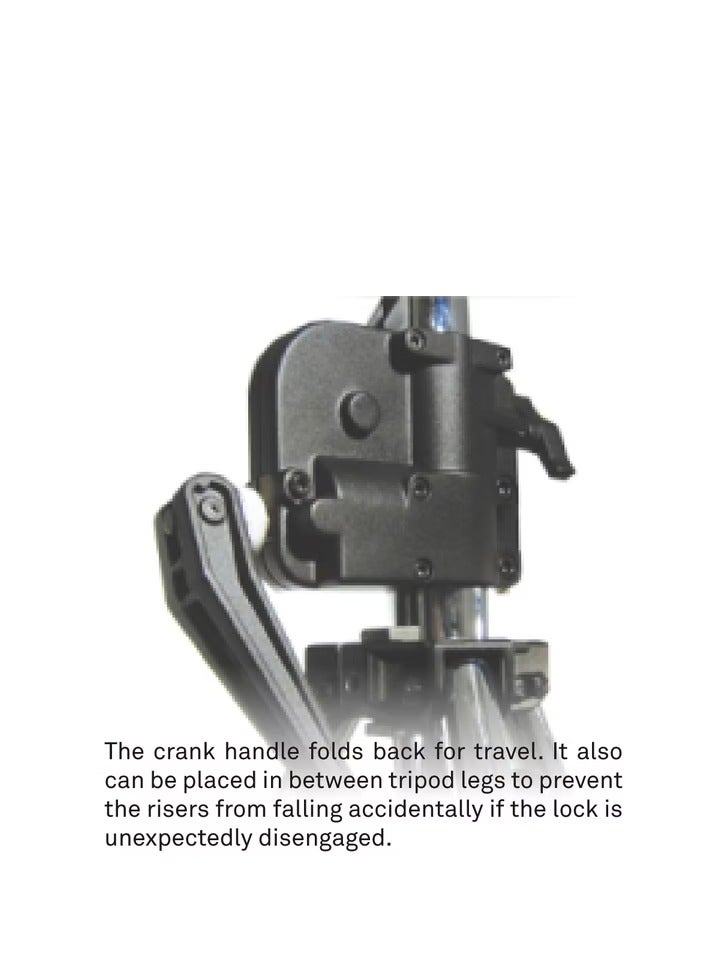 Kupo 483T -  3 SCT WIND-UP STAND W/SAFETY  AUTOMATIC LOCKING DEVICE  - Image 3