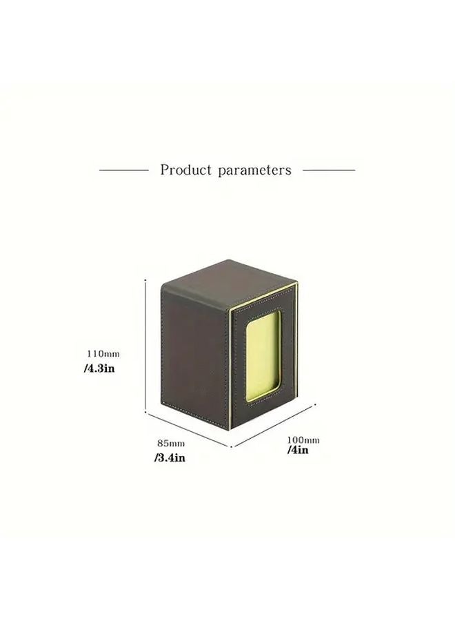 Grass Green PU Magnetic Trading Card Storage Box Holds 100 Cards For PTCG DM MTG Gift - Image 5