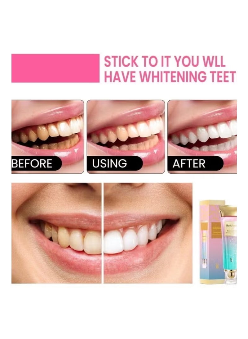 BodyAccel Niacinamide Whitening Toothpaste, Niacinamide Toothpaste, BodyAccel Toothpaste, Stain Removal Triple Whitening Toothpaste Natural Gentle, Fresh Breath - Image 3