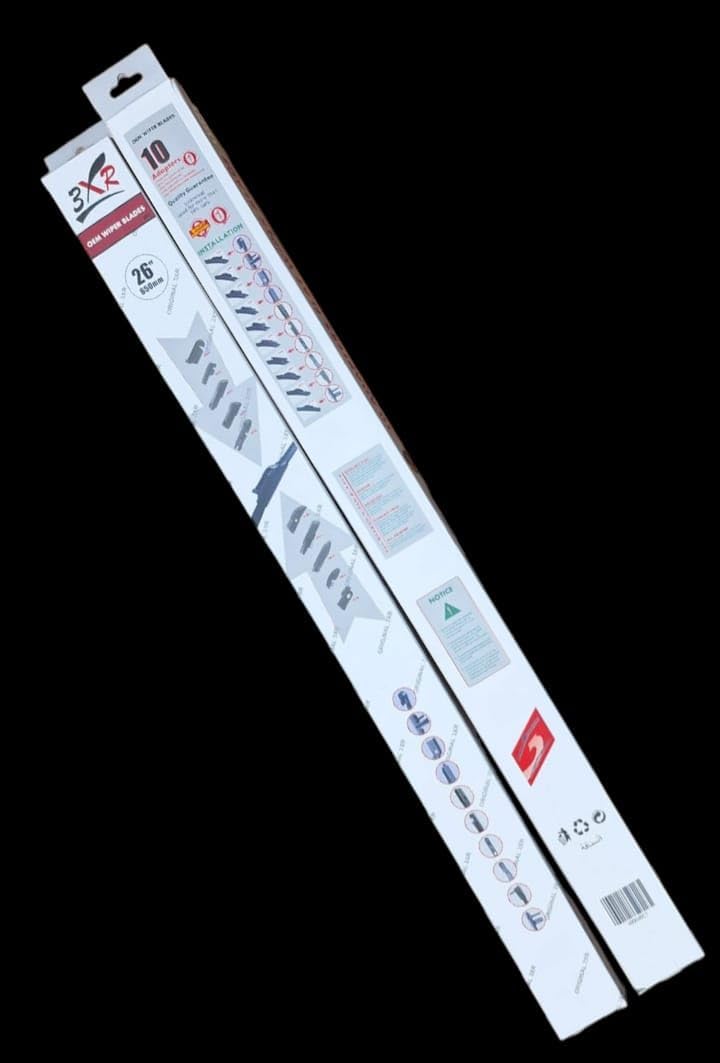 3XR Universal Soft Wiper Blades 26 Inch with 10 Adaptors for Front Windshield - Image 5