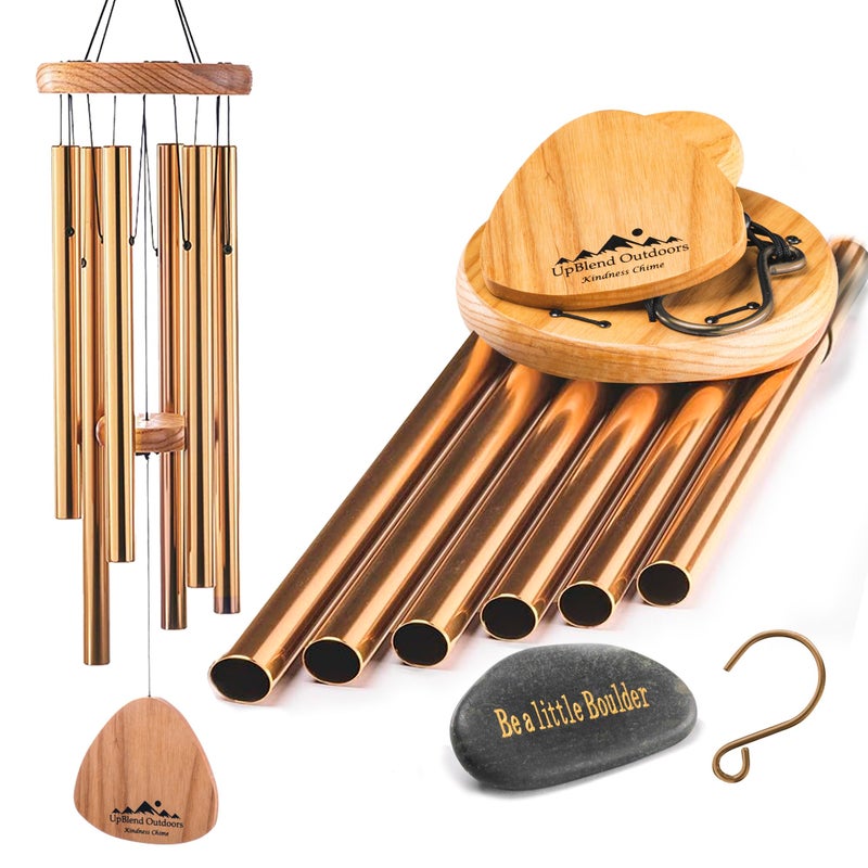UpBlend Outdoors UpBlend Outdoors Wind Chimes for Outside Gift for Mom Deep Tone Sympathy Gifts for Loss of Loved One Patio Decoration Memorial Windchimes 29 Bronze 