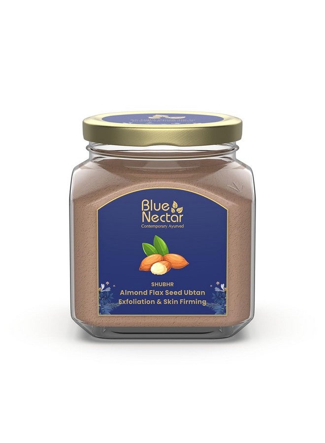 Blue Nectar Almond Ubtan Powder Face Pack for Anti-Aging & Firming | Natural Exfoliator for Face with Multani Mitti Powder (115g, 12 Herbs) - Image 1