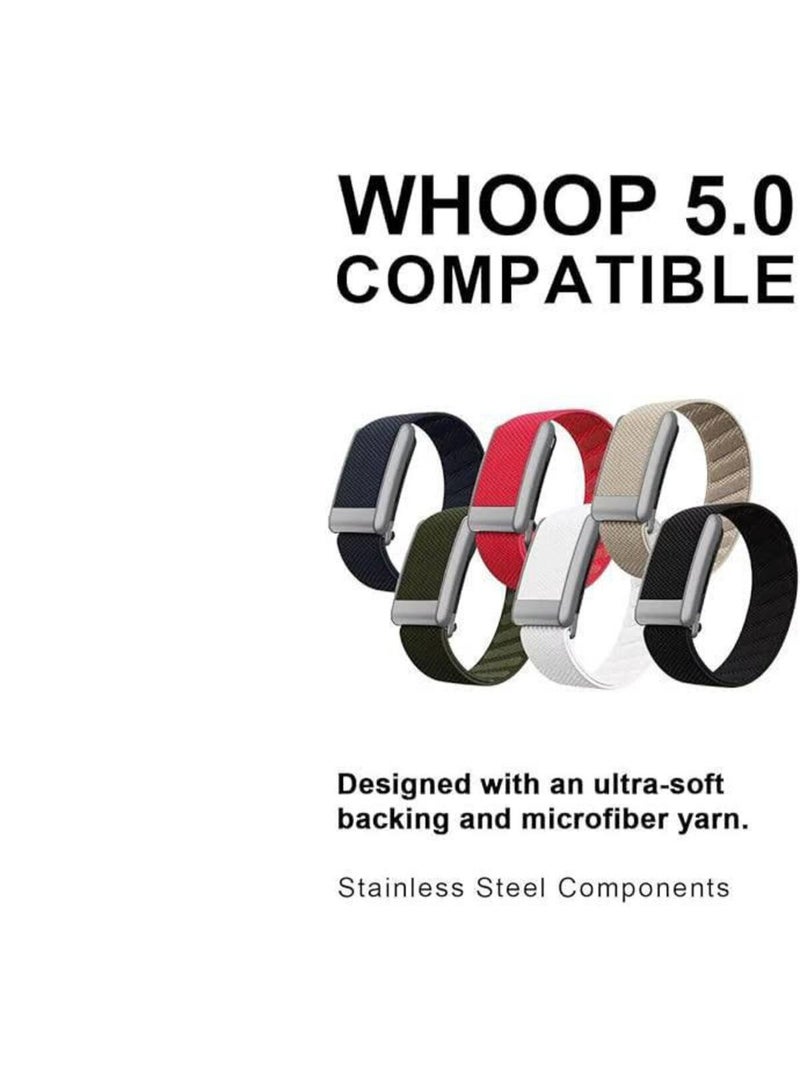 TEMPO Ultra-soft Nylon Sport Replacement Band Compatible with WHOOP 5.0 One & Peak Wearable Health, Fitness & Activity Tracker | Breathable, Durable & Secure Fit Strap and Adjustable Wristband Replacement Strap with U Shaped Connector Easy to Use and Perfect for Every Occasion | NOT for Gen 4 - Image 4