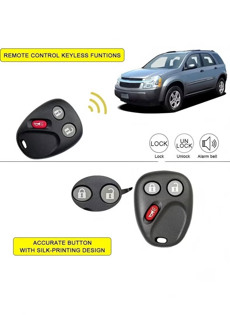 In Air Pack of 2 Car Keyless Entry Remote Control Key Fob Fits for Chevrolet Silverado Equinos Suburban 2003-2006,Fits for Cadillac Escalade/GMC Yukon 2003-2006/Hummer H2 / Pontiac Torrent / Saturn Vue - Image 2