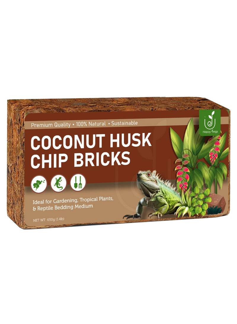 Happy Twigs 1Pack Premium Coconut Chunks Bricks for Planting & Reptile Habitat, Eco-Friendly Growing Medium, Ideal for Hydroculture, Terrariums, and Reptile Enclosures 650g - Image 5