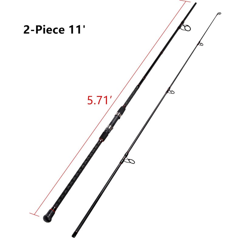 Fiblink Surf Spinning Fishing Rod 2-Piece/4-Piece Graphite Travel Fishing Rod (11'-2Pcs) - Image 2