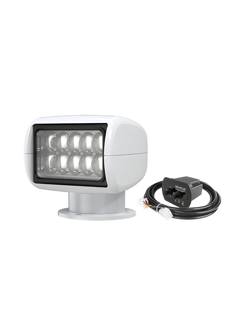 SEAFLO 30W Remote Control LED Marine Searchlight 180000cd IP65 10-30V 800m Beam - Image 1