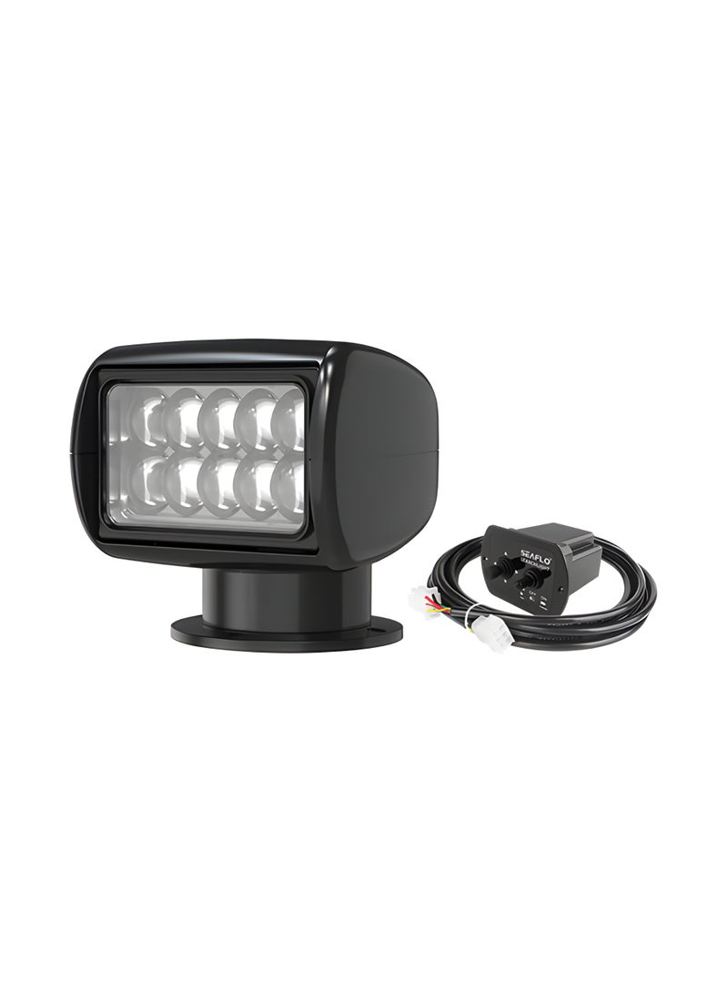 SEAFLO 30W Remote Control LED Marine Searchlight 180000cd IP65 10-30V 800m Beam - Image 3