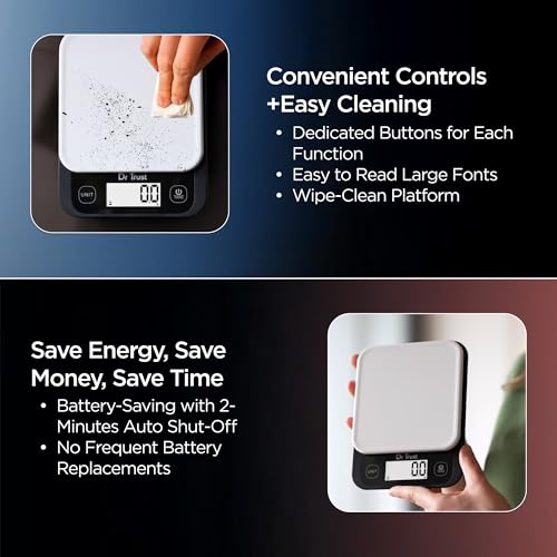 Dr Trust USA 528 Electronic Kitchen Weighing Scale For Portioning Ingredients & Cooking Diet Food At Home & Shop, Baking Weight Machine for Chefs (5 Kg) - Image 4