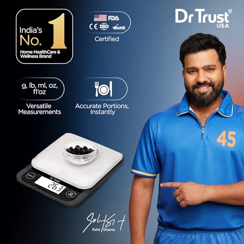 Dr Trust USA 528 Electronic Kitchen Weighing Scale For Portioning Ingredients & Cooking Diet Food At Home & Shop, Baking Weight Machine for Chefs (5 Kg) - Image 2