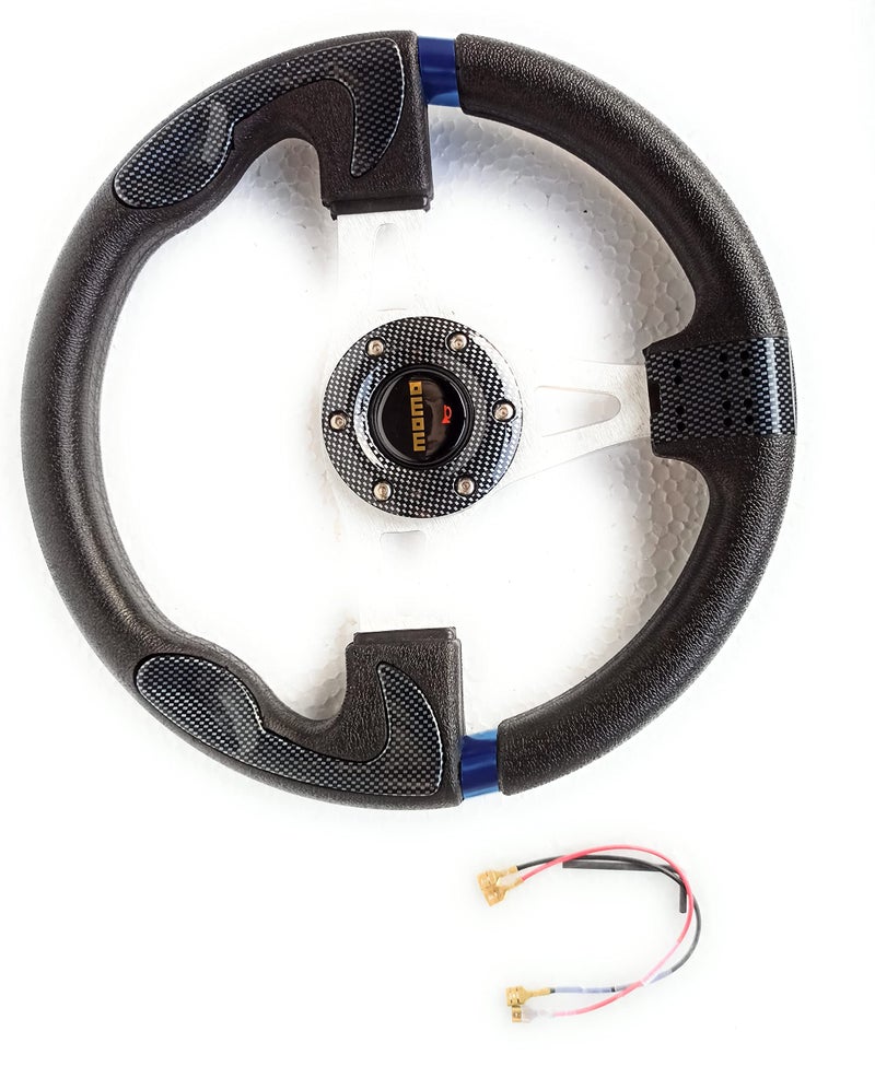 XZRTZ UniV-ersal Racing Steering Wheel Quick Release for Car Sport Drifting Steering Wheel Pu Leather and Aluminum Spokes with Horn Button - Image 3