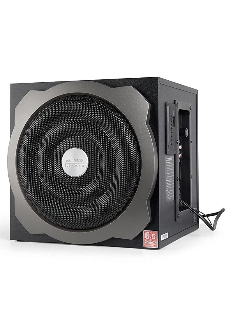 F&D - 5.0 Wireless Bluetooth Multimedia Speaker A521X, 4" Full Range Driver For Satellite & 6.5 Bass Driver For Subwoofer, Black - Image 1