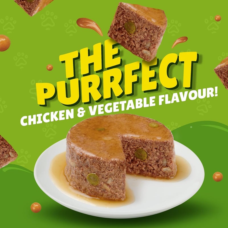 Friskies بوريانا فريسكيز دجاج وخضار (400 جرام، عبوة من 24) - Image 1