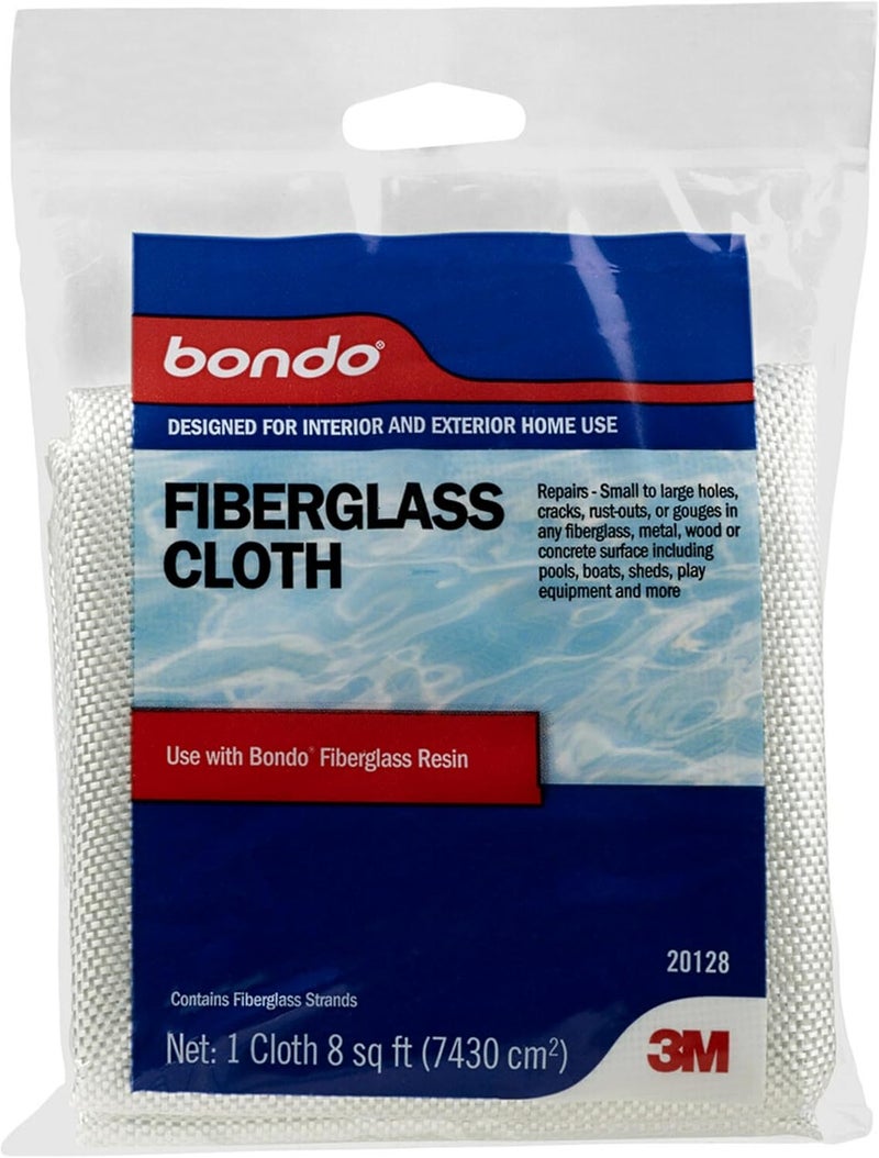 Bondo Fiberglass Resin Repair Kit 1/2 Pint (8 oz), All-in-One Set with Resin, Hardener, Fiberglass Cloth and Tools for Automotive, Marine and Home Repairs - Image 4