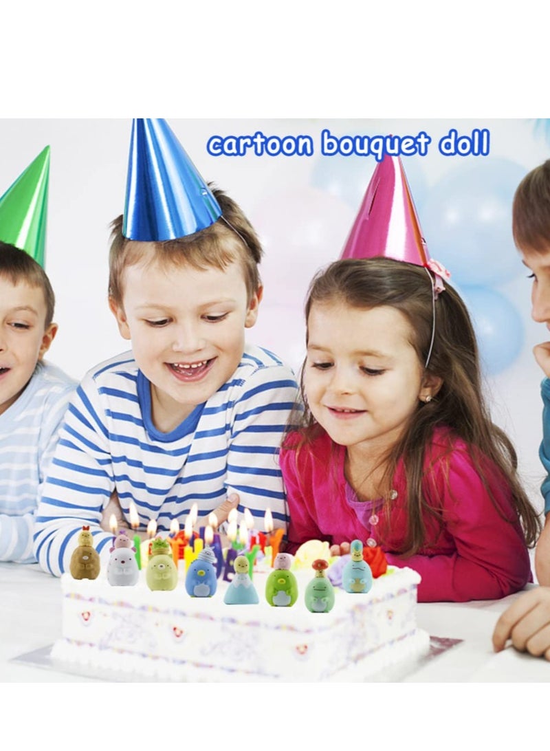 8PCS Mini Cake Decorations for Kids Birthday Parties High-Quality PVC Figures for Cupcakes - Image 4