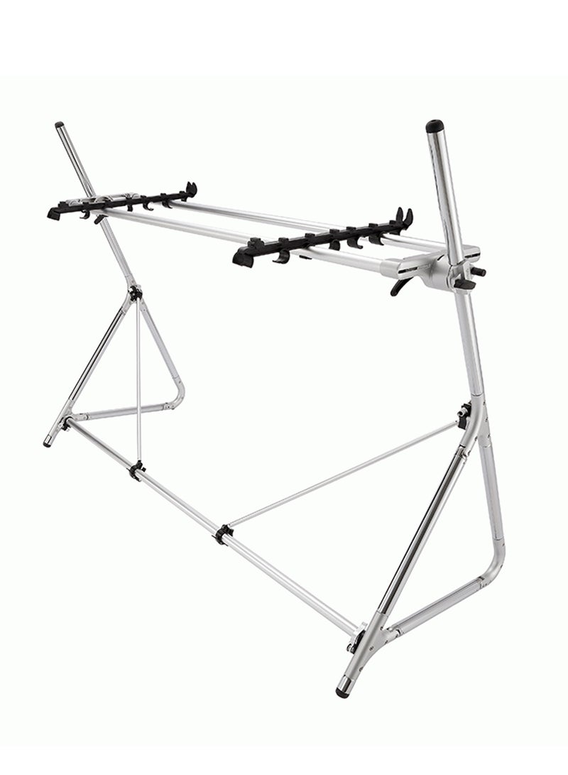 Korg STD-L-SV SEQUENZ Standard Keyboard Stand | For 88-Note Keyboards | Adjustable Height 65–95 cm | Chrome-Plated Steel | Compatible with KRONOS 88, KROME 88, KROSS 88, SV-1 88 | Silver - Image 2