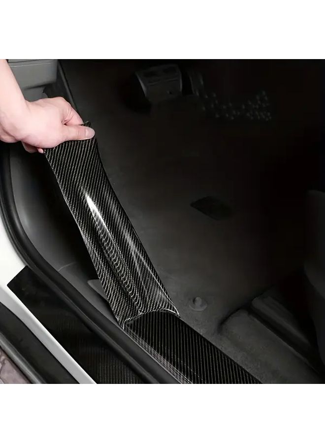 Black Carbon Fiber Door Edge Protection Scratch Guard for Cars - Image 5