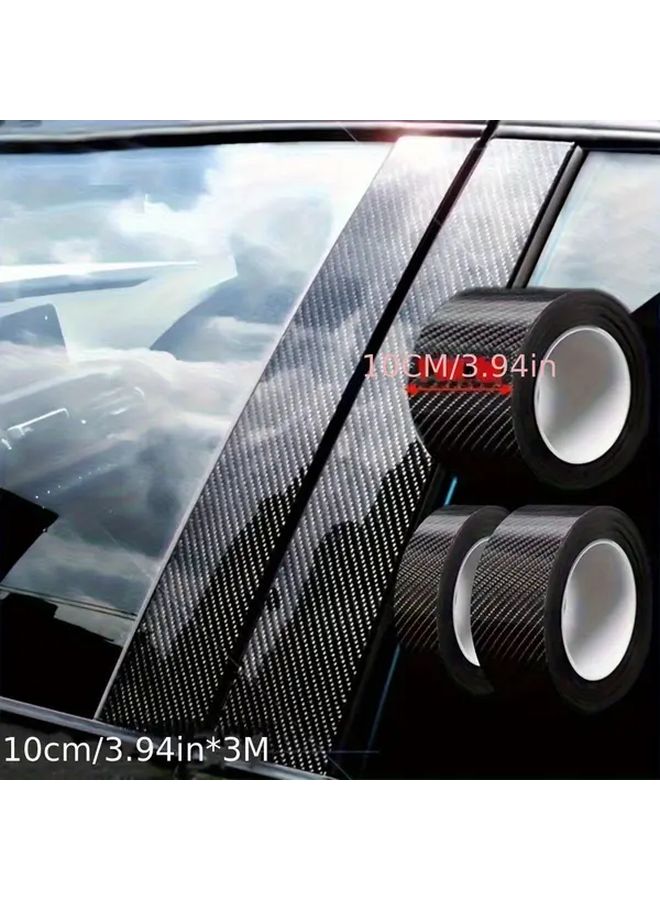 Black Carbon Fiber Door Edge Protection Scratch Guard for Cars - Image 1