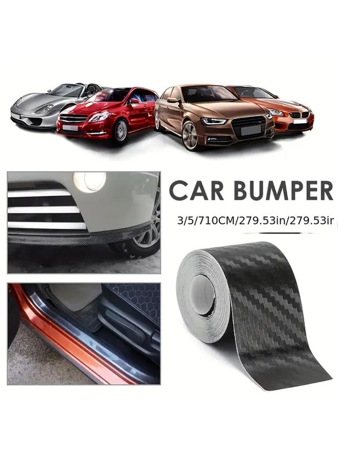 Black Carbon Fiber Door Edge Protection Scratch Guard for Cars - Image 3