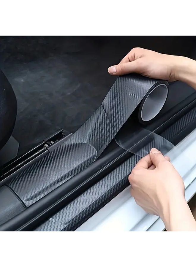 Black Carbon Fiber Door Edge Protection Scratch Guard for Cars - Image 4