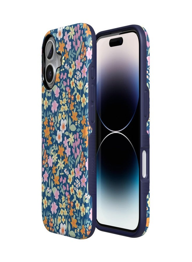 Casely iPhone 17 Case | Full Bloom | Navy Floral | Compatible with MagSafe | Bold Protective Design - Image 2
