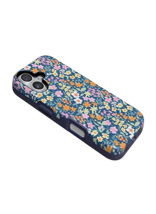Casely iPhone 17 Case | Full Bloom | Navy Floral | Compatible with MagSafe | Bold Protective Design - Image 3