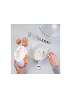erorex Food Weighing Scale, Kitchen Scale Food Scale, Small Portable Tare Function, Space Saving, With Display, For Cooking, Baking, White  - Image 3