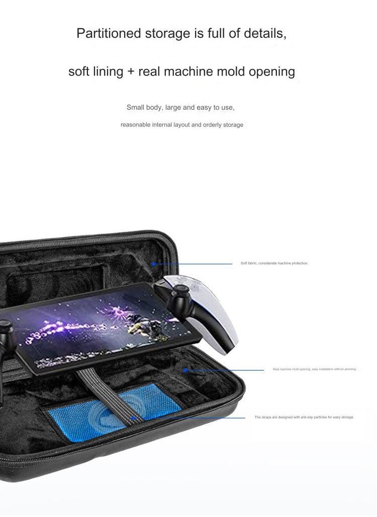 Skycare - Skycare  Carrying Case Compatible with PlayStation 5 Portal Remote Player Handheld Game Console, Shockproof Anti-Scratch Travel Portable Bag Accessories, PS Portal Protective Shell - Image 1