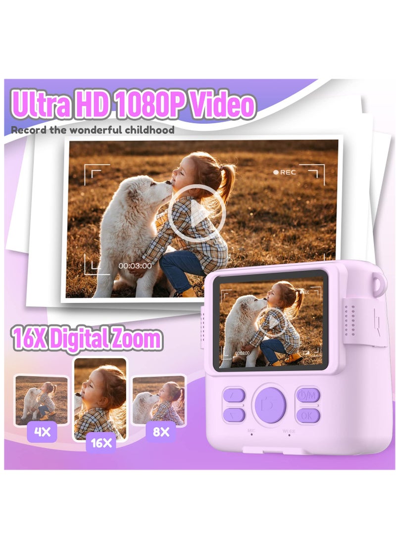 YelaJoy Instant Print Camera for Kids,Birthday Gifts for Girls Boys, HD Digital Video Cameras for Toddler, Portable Toy for 4-10 Year Old Girl with 32GB SD Card - Image 5
