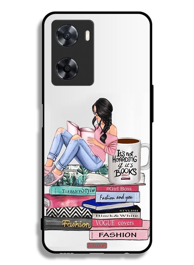 Tolwak Oppo A77s Protective Case Cover Girl And Fashion Books Art - Image 2