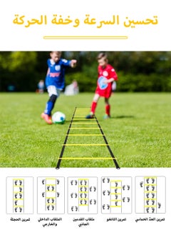 LEOKOR Football Training Equipment,Including 1 Agility Ladder,10 Disc Cones,Adjustable Soccer Training Belt,Handbag,  - Image 2