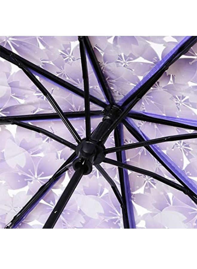 Romantic Cherry Rain Foldabe Transparent Umbrella For Ladies And Girls - Image 2