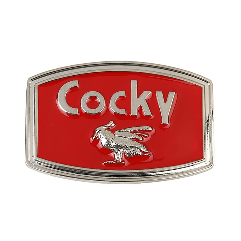 MASOP VOGU Funny Personalized Animal Cocky Bird Red Belt Buckle Metal Cowboy Accessories - Image 1