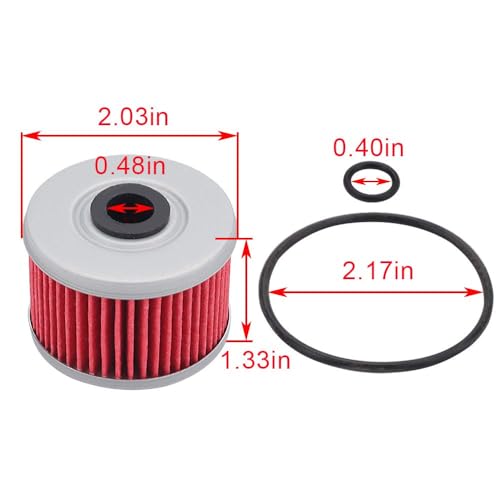 AloneGoer 3pcs Oil Filter O-Ring Compatible with Honda 113 HF113 TRX420 ATC250ES ATC350X TRX250 TRX300 TRX350 TRX400EX TRX420FE TRX450ES TRX500FE XL250R XL350R XL600R XR200R XR250R XR350R Motor Cycle - Image 2