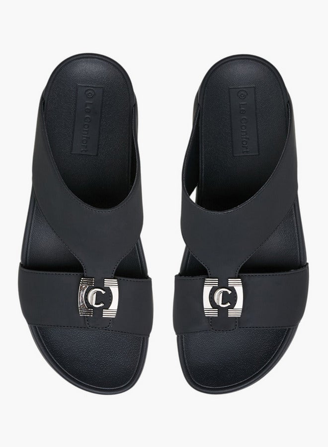 لو كونفورت صنادل رجالية مريحة سهلة الارتداء بلمسة معدنية - Image 2