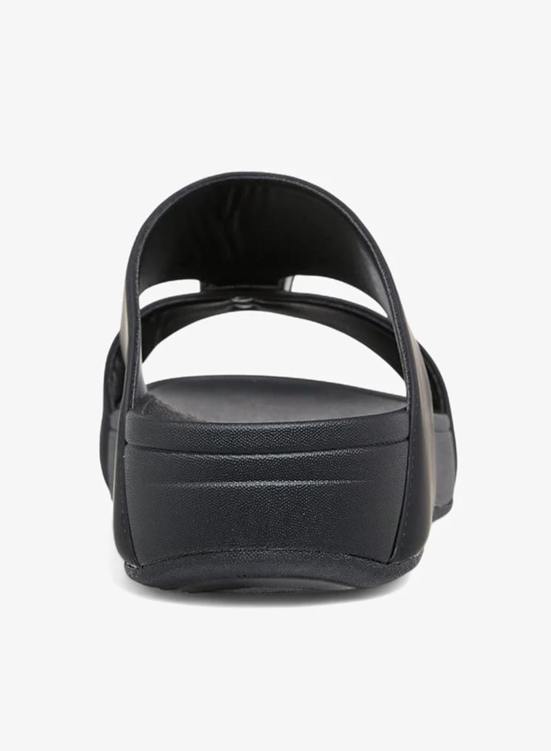 Le Confort BLACK Men Metal Accent Slip-On Comfort Sandals  | Best Price UAE