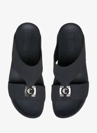 Le Confort Men Metal Accent Slip-On Comfort Sandals