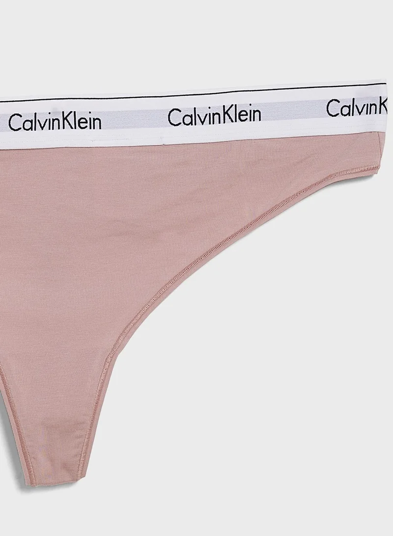 CALVIN KLEIN High Waist Logo Band Thong