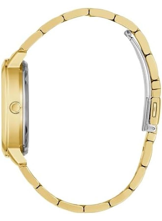 جس ساعة نسائية تريند شفافة مقاس 36 ملم - مينا لامعة وهيكل وسوار من الفولاذ المقاوم للصدأ باللون الفضي - Image 4